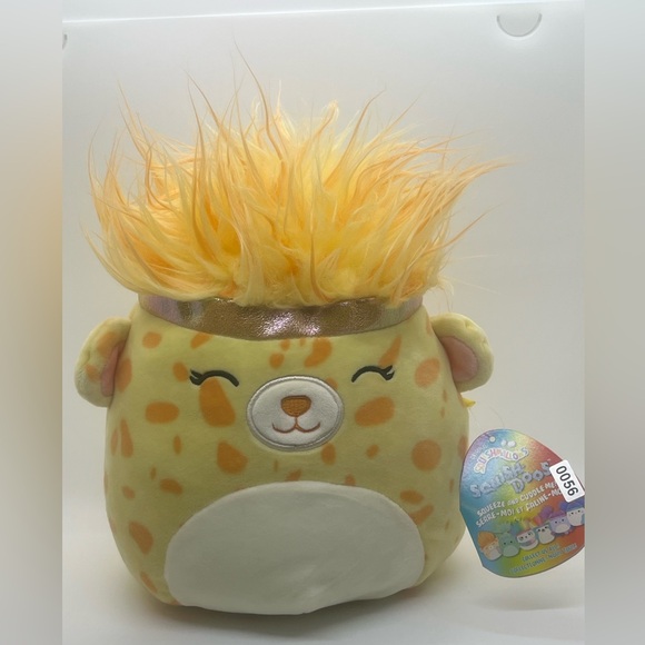 New Squishmallow Kellytoy Squish-DOOS 8" Lexi The Yellow Cheetah Plush W/Tags - Picture 10 of 15